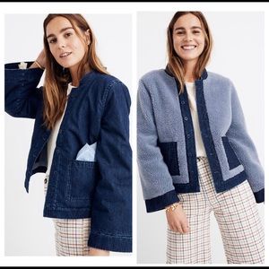 Madewell Reversible Sherpa Jean Jacket